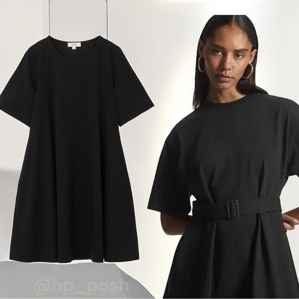 COS oversize tshirt dress with belt medium